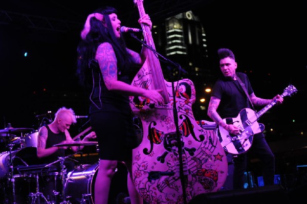 The Horrorpops at the Freak Show Festival, Austin, Texas 10/23/10 - photo b