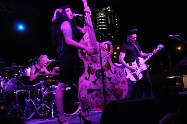 The Horrorpops at the Freak Show Festival, Austin, Texas 10/23/10 - photo b