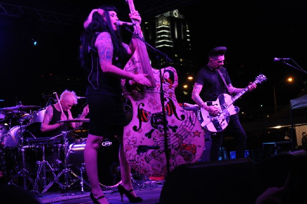 The Horrorpops at the Freak Show Festival, Austin, Texas 10/23/10 - photo b