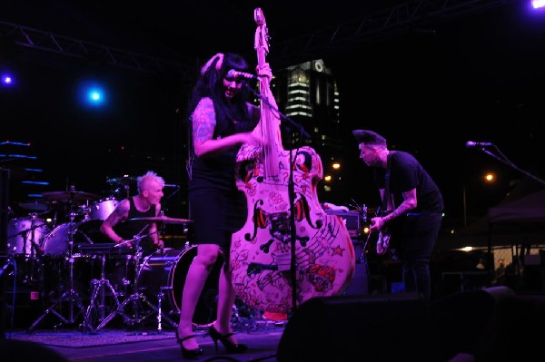 The Horrorpops at the Freak Show Festival, Austin, Texas 10/23/10 - photo b