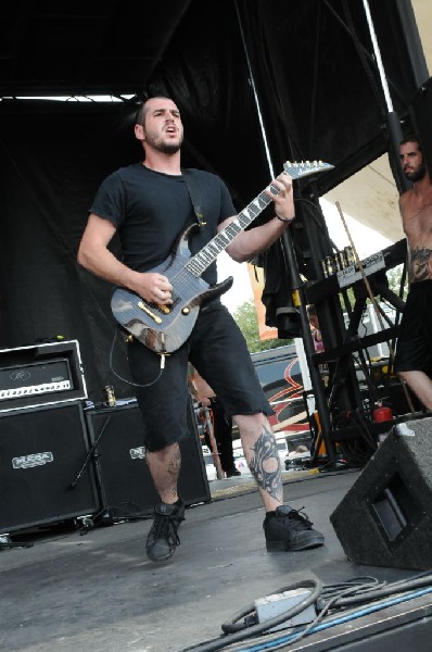 Job For A Cowboy at the Mayhem Festival 2009 at the AT&T Center, San An