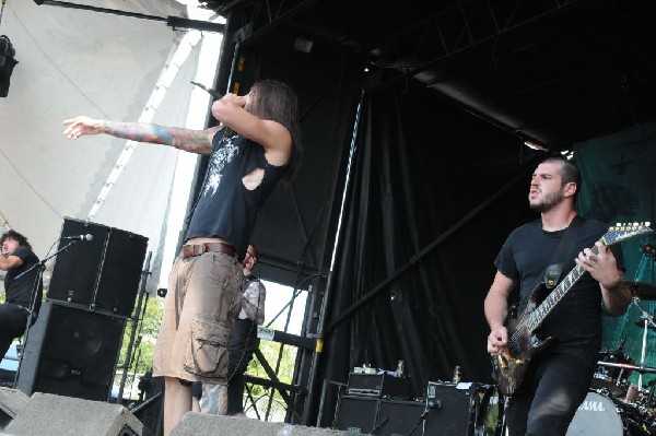 Job For A Cowboy at the Mayhem Festival 2009 at the AT&T Center, San An