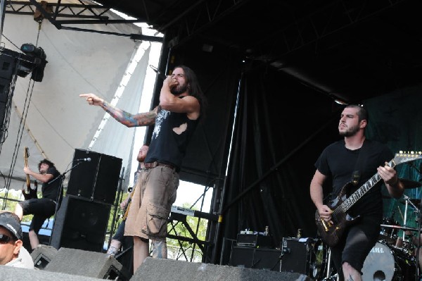 Job For A Cowboy at the Mayhem Festival 2009 at the AT&T Center, San An