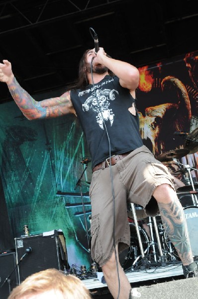 Job For A Cowboy at the Mayhem Festival 2009 at the AT&T Center, San An
