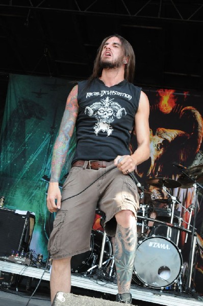 Job For A Cowboy at the Mayhem Festival 2009 at the AT&T Center, San An