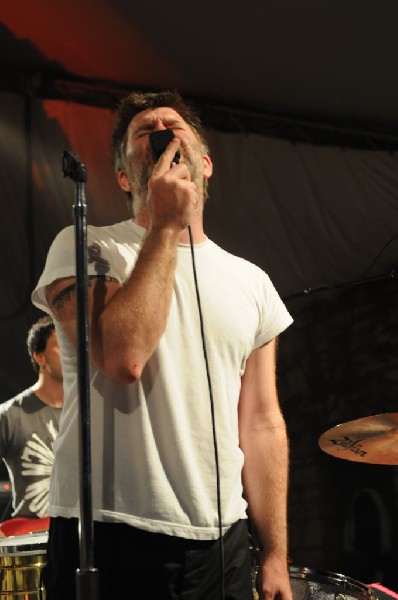 LCD Soundsystem at Stubb's BarBQ, Austin, Texas 06/08/10 - photo by Jeff Ba