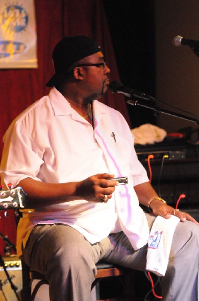 Orange Jefferson and Thierry Cognee at Lamberts's BarBQ, Austin, Tx - SXSW