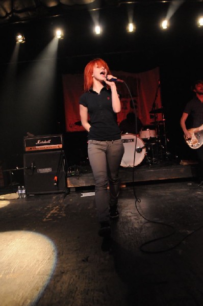 Paramore at La Zona Rosa, Austin, Texas 3/14/08 during SXSW 2008