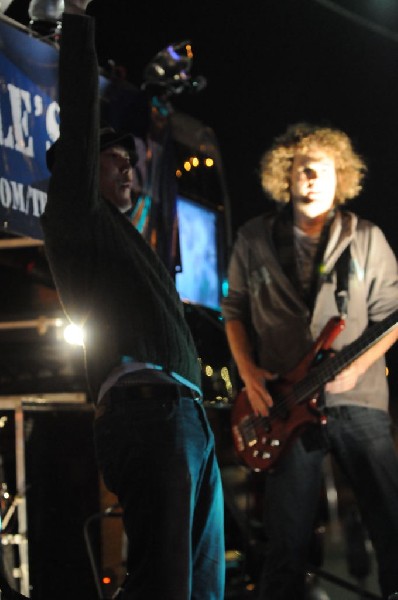 The Peoples Party perform in the street, Austin, Texas, SXSW 2008