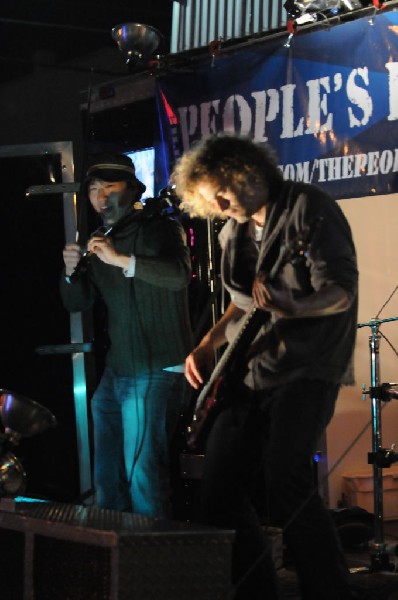 The Peoples Party perform in the street, Austin, Texas, SXSW 2008