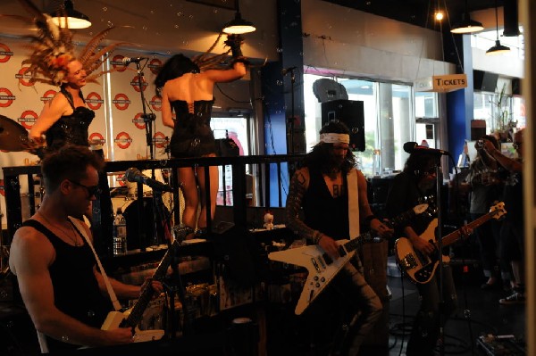 Triple Cobra at Waterloo Records instore, Austin, Texas