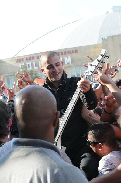 Trivium at the Mayhem Festival 2009 at the AT&T Center, San Antonio