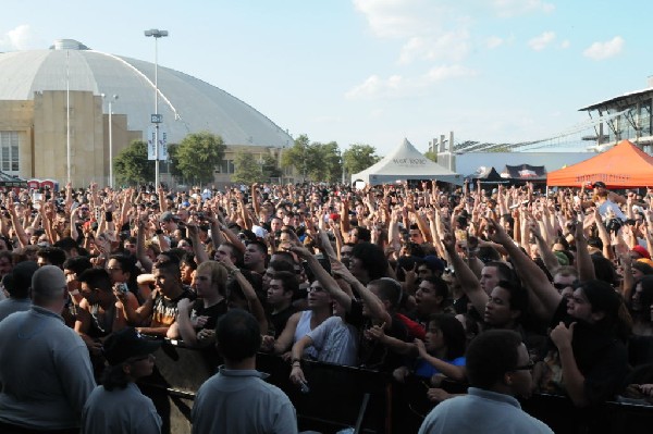 Trivium at the Mayhem Festival 2009 at the AT&T Center, San Antonio