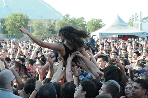 Trivium at the Mayhem Festival 2009 at the AT&T Center, San Antonio