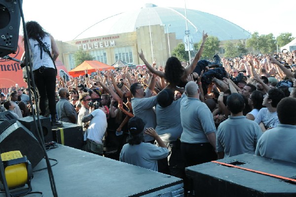 Trivium at the Mayhem Festival 2009 at the AT&T Center, San Antonio