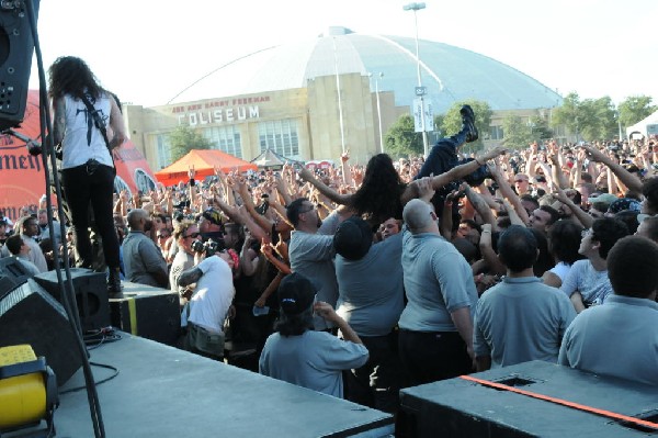 Trivium at the Mayhem Festival 2009 at the AT&T Center, San Antonio