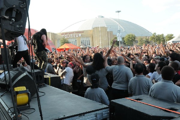 Trivium at the Mayhem Festival 2009 at the AT&T Center, San Antonio