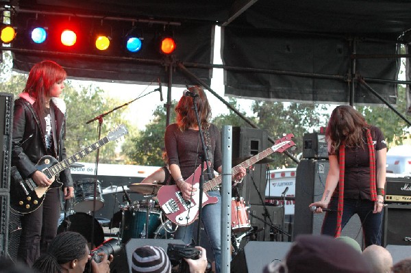 Applicators at Fun Fun Fun Fest in Waterloo Park, Austin Tx