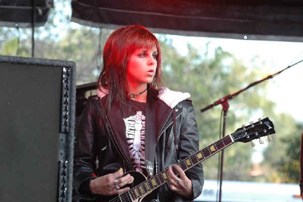 Applicators at Fun Fun Fun Fest in Waterloo Park, Austin Tx