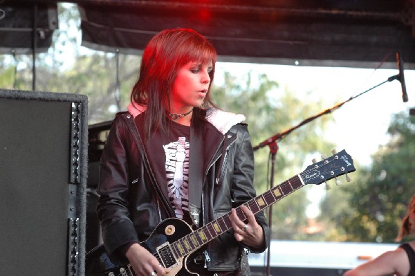 Applicators at Fun Fun Fun Fest in Waterloo Park, Austin Tx