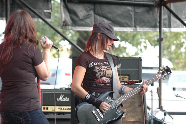 Applicators at Fun Fun Fun Fest in Waterloo Park, Austin Tx