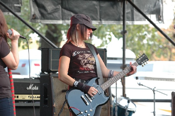 Applicators at Fun Fun Fun Fest in Waterloo Park, Austin Tx