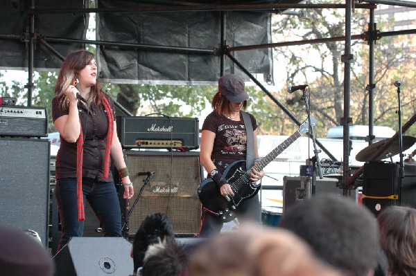 Applicators at Fun Fun Fun Fest in Waterloo Park, Austin Tx