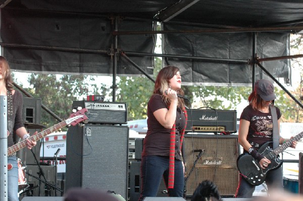 Applicators at Fun Fun Fun Fest in Waterloo Park, Austin Tx