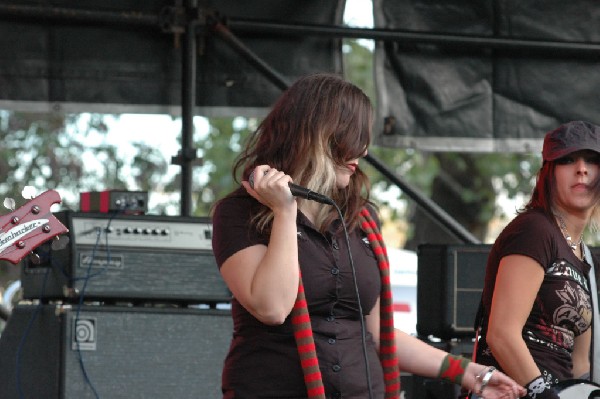 Applicators at Fun Fun Fun Fest in Waterloo Park, Austin Tx