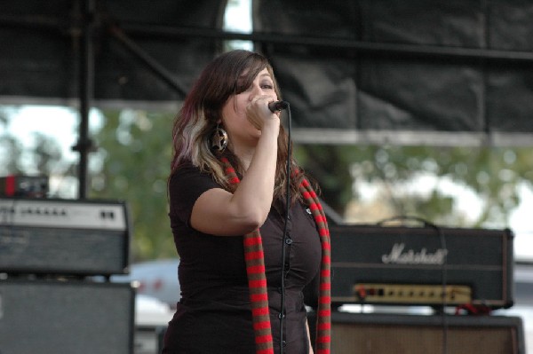 Applicators at Fun Fun Fun Fest in Waterloo Park, Austin Tx