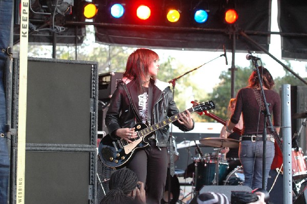 Applicators at Fun Fun Fun Fest in Waterloo Park, Austin Tx