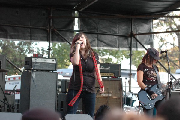 Applicators at Fun Fun Fun Fest in Waterloo Park, Austin Tx