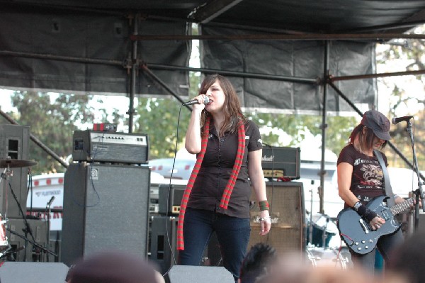 Applicators at Fun Fun Fun Fest in Waterloo Park, Austin Tx