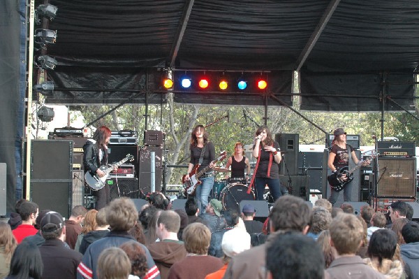 Applicators at Fun Fun Fun Fest in Waterloo Park, Austin Tx