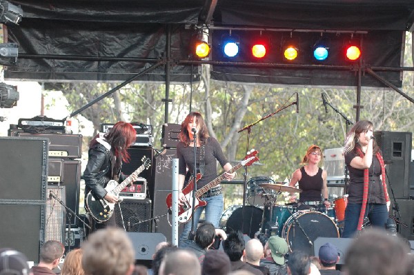 Applicators at Fun Fun Fun Fest in Waterloo Park, Austin Tx