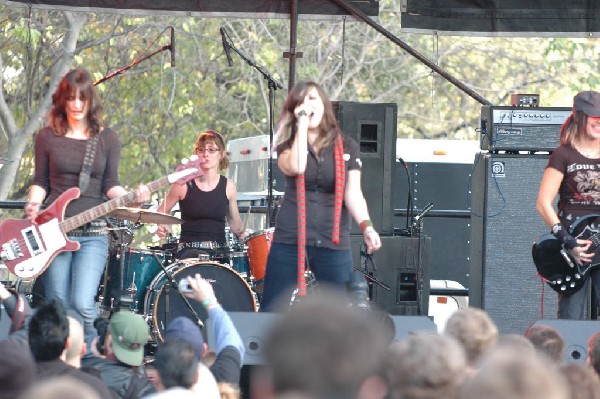 Applicators at Fun Fun Fun Fest in Waterloo Park, Austin Tx