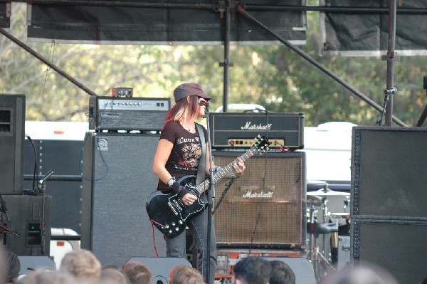 Applicators at Fun Fun Fun Fest in Waterloo Park, Austin Tx