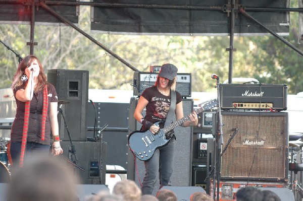 Applicators at Fun Fun Fun Fest in Waterloo Park, Austin Tx