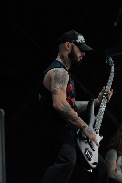Bleeding Through at The Verizon Wireless Amphitheater, San Antonio, Texas