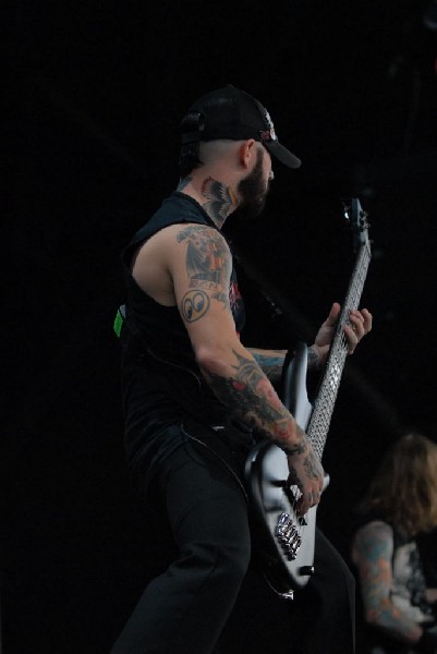 Bleeding Through at The Verizon Wireless Amphitheater, San Antonio, Texas