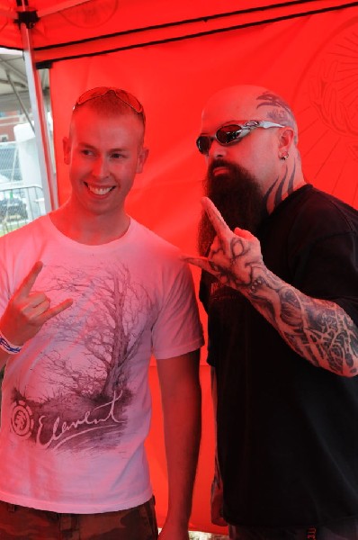 Kerry King of Slayer signs autographs at Ozzfest 2008,