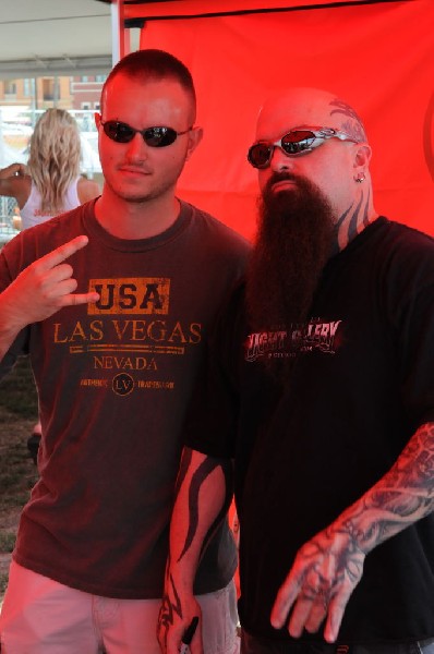 Kerry King of Slayer signs autographs at Ozzfest 2008,