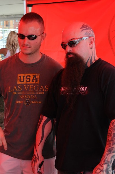 Kerry King of Slayer signs autographs at Ozzfest 2008,