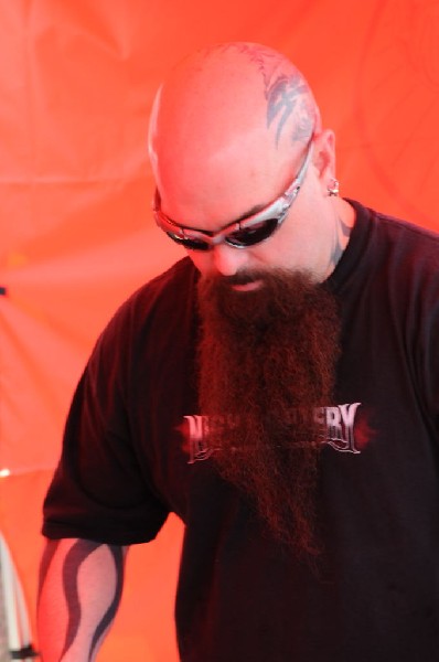Kerry King of Slayer signs autographs at Ozzfest 2008,