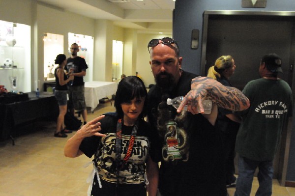 Kerry King of Slayer signs autographs at Ozzfest 2008,