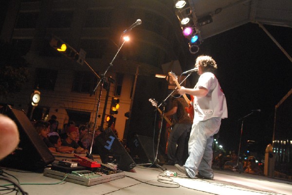 Podunk performs at the Republic of Texas Bike Rally in downtown Austin, Tex
