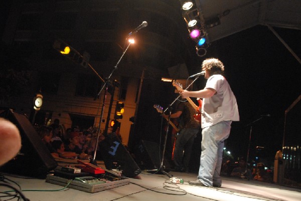 Podunk performs at the Republic of Texas Bike Rally in downtown Austin, Tex