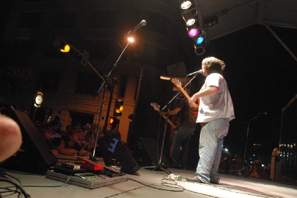 Podunk performs at the Republic of Texas Bike Rally in downtown Austin, Tex