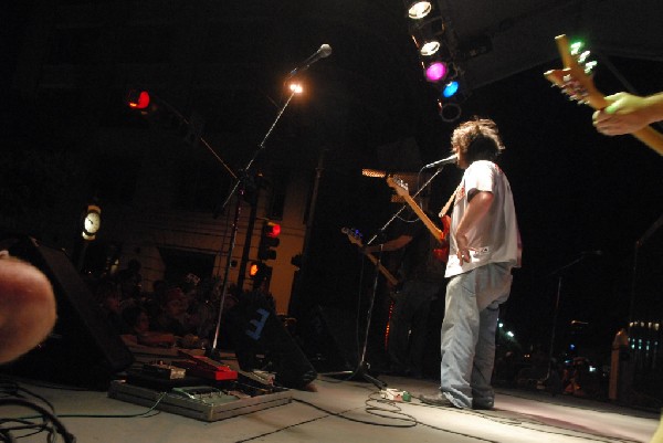 Podunk performs at the Republic of Texas Bike Rally in downtown Austin, Tex