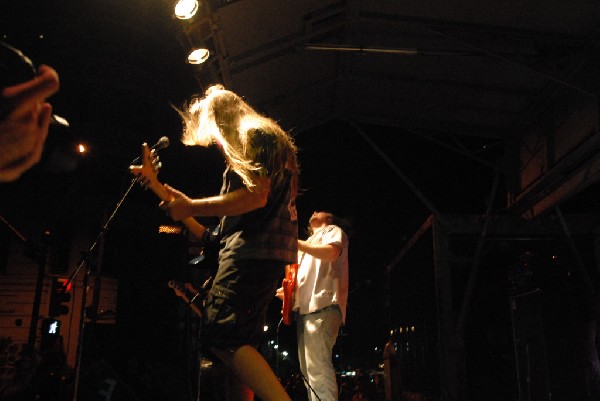 Podunk performs at the Republic of Texas Bike Rally in downtown Austin, Tex